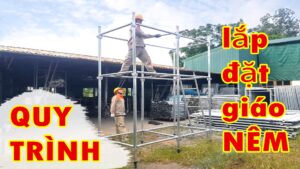 quy trình lắp đặt giáo nêm